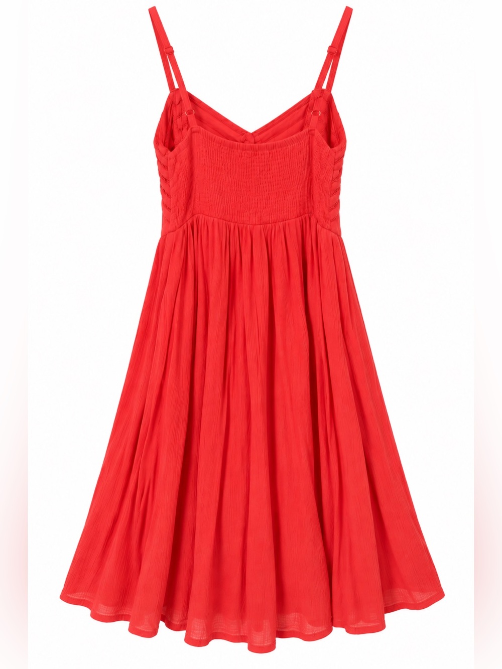 Orange Spaghetti Strap Mini Dress
